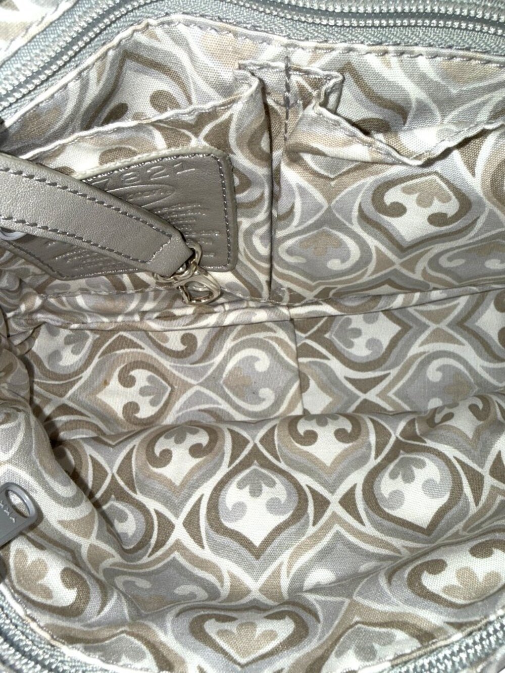 Brighton Masterpiece "Crown Jewel" Navy Leather Shoulder Crossbody Bag -Like New - Picture 11 of 15